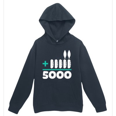 Jesus 2 Fishes 5 Breads 5000 Chosen Against The Current Urban Pullover Hoodie