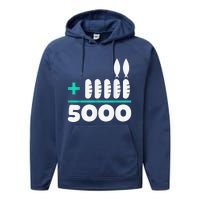 Jesus 2 Fishes 5 Breads 5000 Chosen Against The Current Performance Fleece Hoodie