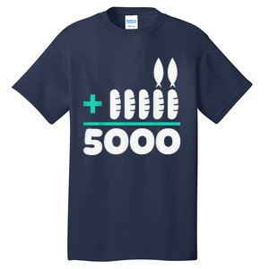 Jesus 2 Fishes 5 Breads 5000 Chosen Against The Current Tall T-Shirt