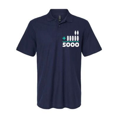 Jesus 2 Fishes 5 Breads 5000 Chosen Against The Current Softstyle Adult Sport Polo