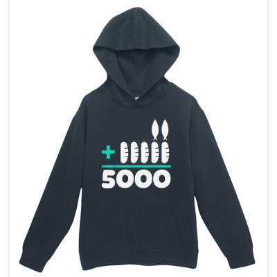 Jesus 2 Fishes 5 Breads 5000 Chosen Against The Current Urban Pullover Hoodie