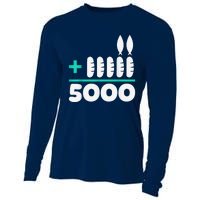 Jesus 2 Fishes 5 Breads 5000 Chosen Against The Current Cooling Performance Long Sleeve Crew