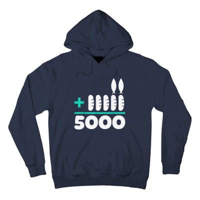 Jesus 2 Fishes 5 Breads 5000 Chosen Against The Current Tall Hoodie