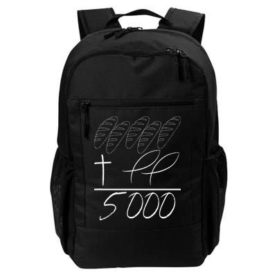 Jesus 2 Fishes 5 Breads 5000 Chosen Against The Current Backpack