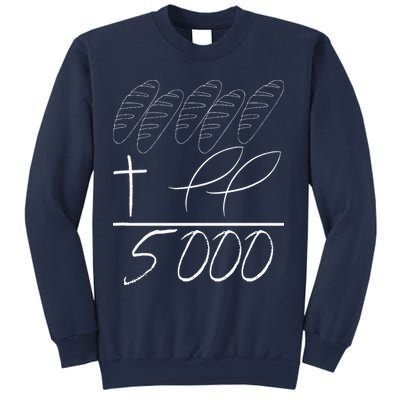 Jesus 2 Fishes 5 Breads 5000 Chosen Against The Current Sweatshirt