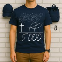 Jesus 2 Fishes 5 Breads 5000 Chosen Against The Current T-Shirt