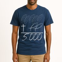 Jesus 2 Fishes 5 Breads 5000 Chosen Against The Current Tall T-Shirt