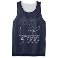 Jesus 2 Fishes 5 Breads 5000 Chosen Against The Current Mesh Reversible Basketball Jersey Tank