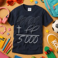 Jesus 2 Fishes 5 Breads 5000 Chosen Against The Current Kids T-Shirt