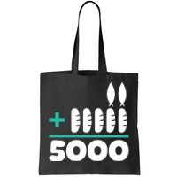 Jesus 2 Fishes 5 Breads 5000 Chosen Against The Current Tote Bag