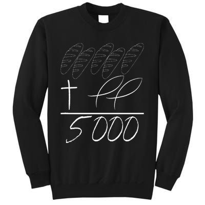 Jesus 2 Fishes 5 Breads 5000 Chosen Against The Current Sweatshirt