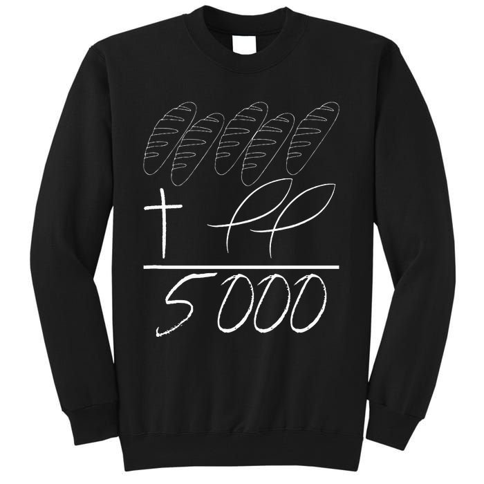 Jesus 2 Fishes 5 Breads 5000 Chosen Against The Current Tall Sweatshirt