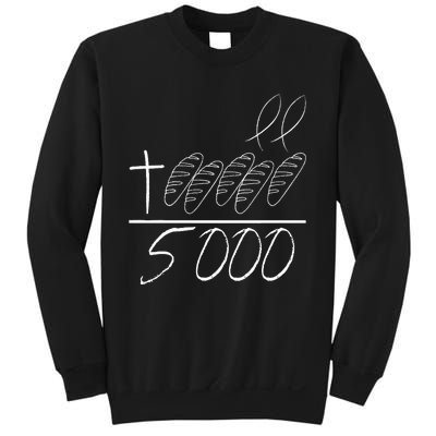 Jesus 2 Fishes 5 Breads 5000 Chosen Against The Current Sweatshirt