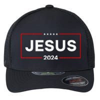 Jesus 2024 For President Flexfit Unipanel Trucker Cap