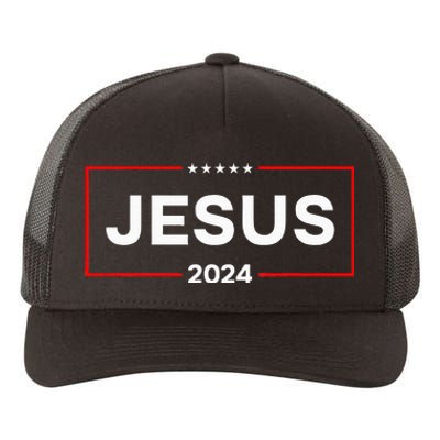 Jesus 2024 For President Yupoong Adult 5-Panel Trucker Hat