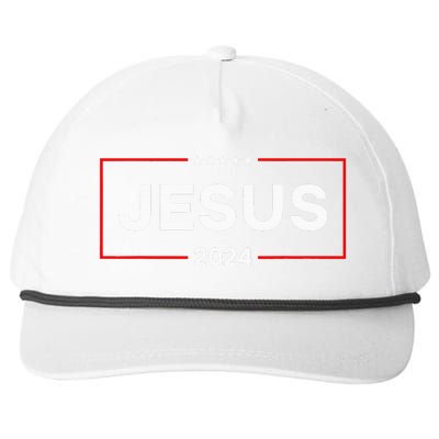 Jesus 2024 For President Snapback Five-Panel Rope Hat