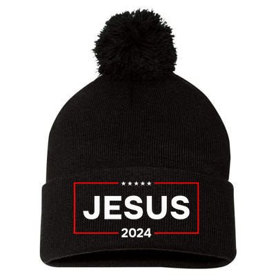 Jesus 2024 For President Pom Pom 12in Knit Beanie