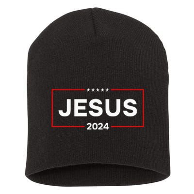 Jesus 2024 For President Short Acrylic Beanie