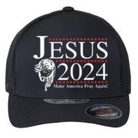 Jesus 2024 Make America Pray Again Flexfit Unipanel Trucker Cap