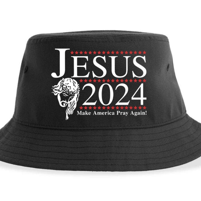 Jesus 2024 Make America Pray Again Sustainable Bucket Hat