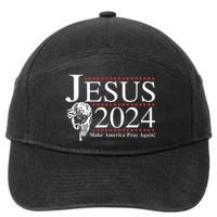 Jesus 2024 Make America Pray Again 7-Panel Snapback Hat