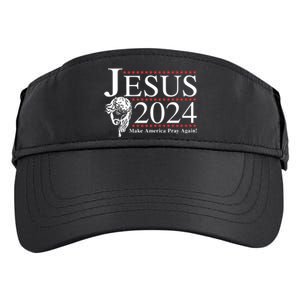 Jesus 2024 Make America Pray Again Adult Drive Performance Visor