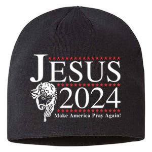 Jesus 2024 Make America Pray Again Sustainable Beanie