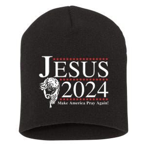 Jesus 2024 Make America Pray Again Short Acrylic Beanie