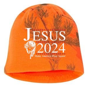 Jesus 2024 Make America Pray Again Kati - Camo Knit Beanie