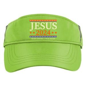 Jesus 2024 Make America Pray Again Christian Adult Drive Performance Visor