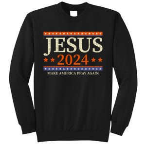 Jesus 2024 Make America Pray Again Christian Tall Sweatshirt