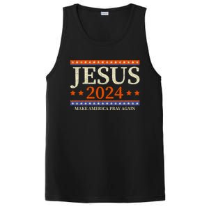 Jesus 2024 Make America Pray Again Christian PosiCharge Competitor Tank