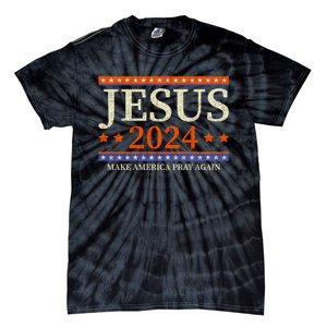 Jesus 2024 Make America Pray Again Christian Tie-Dye T-Shirt