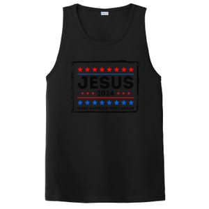 Jesus 2024 Make America Pray Again Funny Christian PosiCharge Competitor Tank