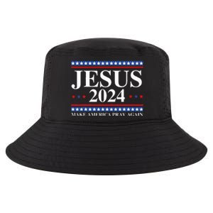 Jesus 2024 Make America Pray Again Usa Patriotic Cool Comfort Performance Bucket Hat