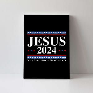 Jesus 2024 Make America Pray Again Usa Patriotic Canvas