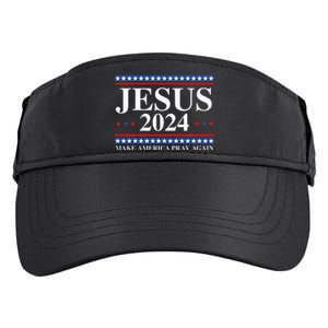 Jesus 2024 Make America Pray Again Usa Patriotic Adult Drive Performance Visor