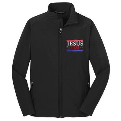 Jesus 2024 Make America Pray Again Christian Core Soft Shell Jacket