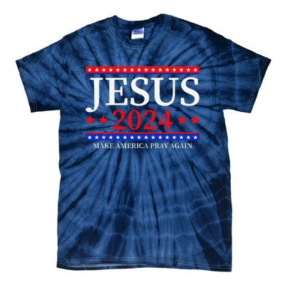 Jesus 2024 Make America Pray Again Christian Tie-Dye T-Shirt