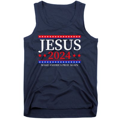 Jesus 2024 Make America Pray Again Christian Tank Top