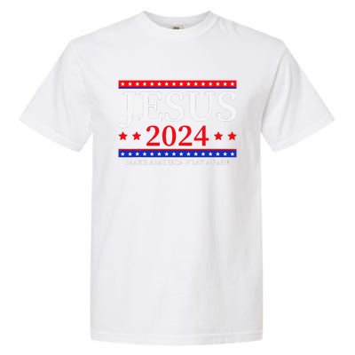 Jesus 2024 Make America Pray Again Christian Garment-Dyed Heavyweight T-Shirt