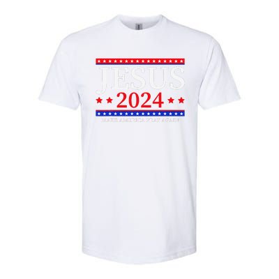 Jesus 2024 Make America Pray Again Christian Softstyle CVC T-Shirt