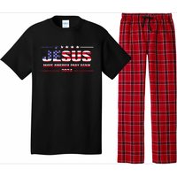 Jesus 2024 Make America Pray Again Christian Faith Lover Pajama Set