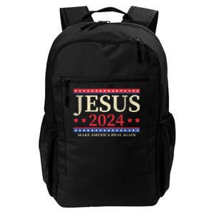 Jesus 2024 Make America Pray Again Christian Faith Lover Daily Commute Backpack