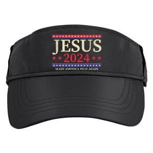 Jesus 2024 Make America Pray Again Christian Faith Lover Adult Drive Performance Visor