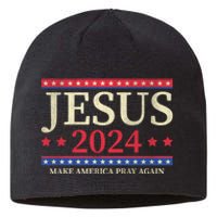 Jesus 2024 Make America Pray Again Christian Faith Lover Sustainable Beanie