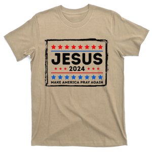 Jesus 2024 Make America Pray Again Funny Christian T-Shirt