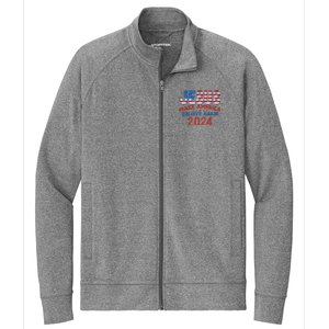 Jesus 2024 Make America Believe Again Stretch Full-Zip Cadet Jacket