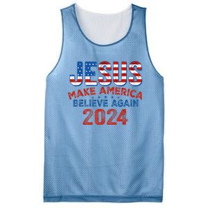 Jesus 2024 Make America Believe Again Mesh Reversible Basketball Jersey Tank