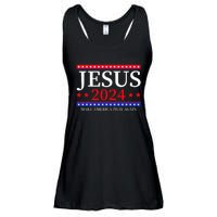 Jesus 2024 Make America Pray Again Christian Ladies Essential Flowy Tank